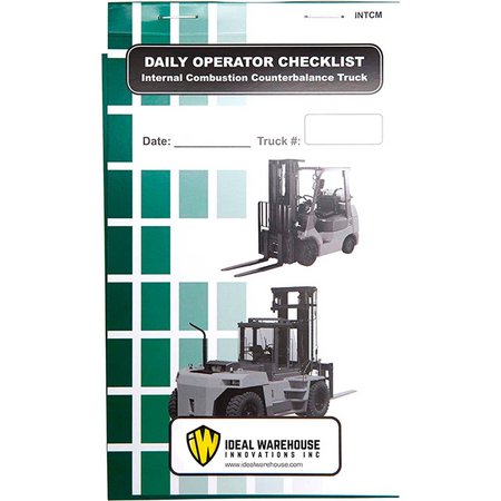 IRONGUARD Replacement Checklist 70-1075 for Ideal Warehouse Propane Counterbalance Forklift Checklist Caddy 70-1075